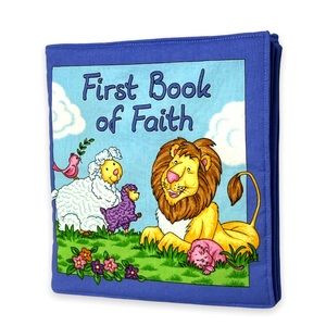 First Book of Faith Cloth Book Soft Book Toddler Toy Quiet Church Book Animals